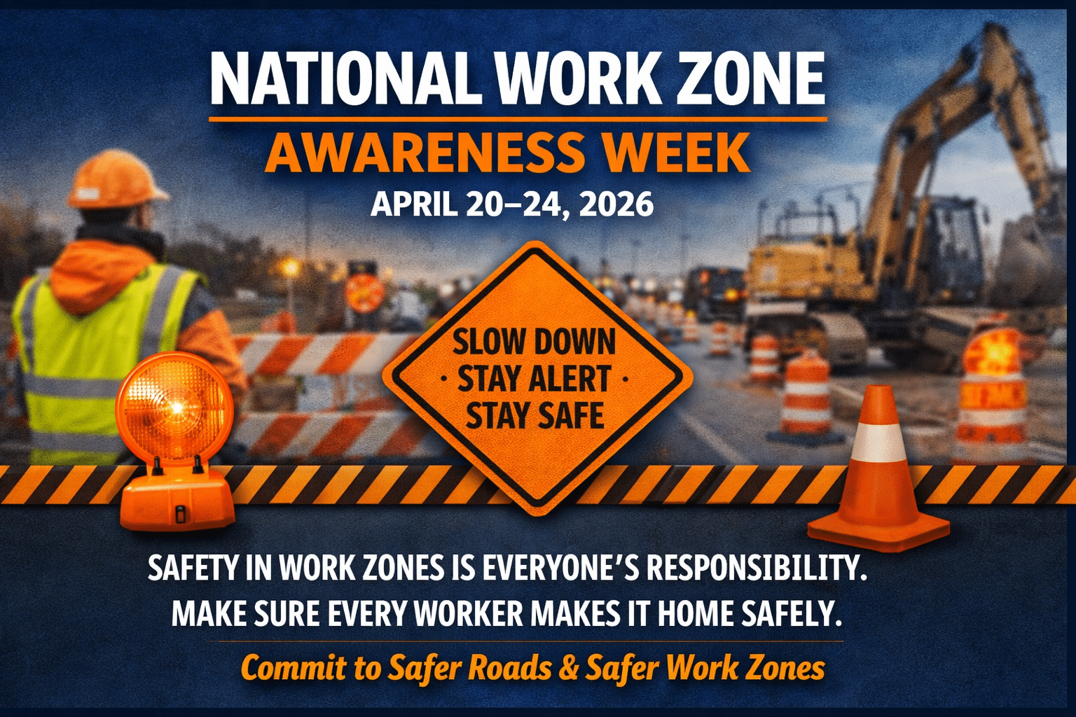 National Work Zone Awareness Week April 20-24, 2026